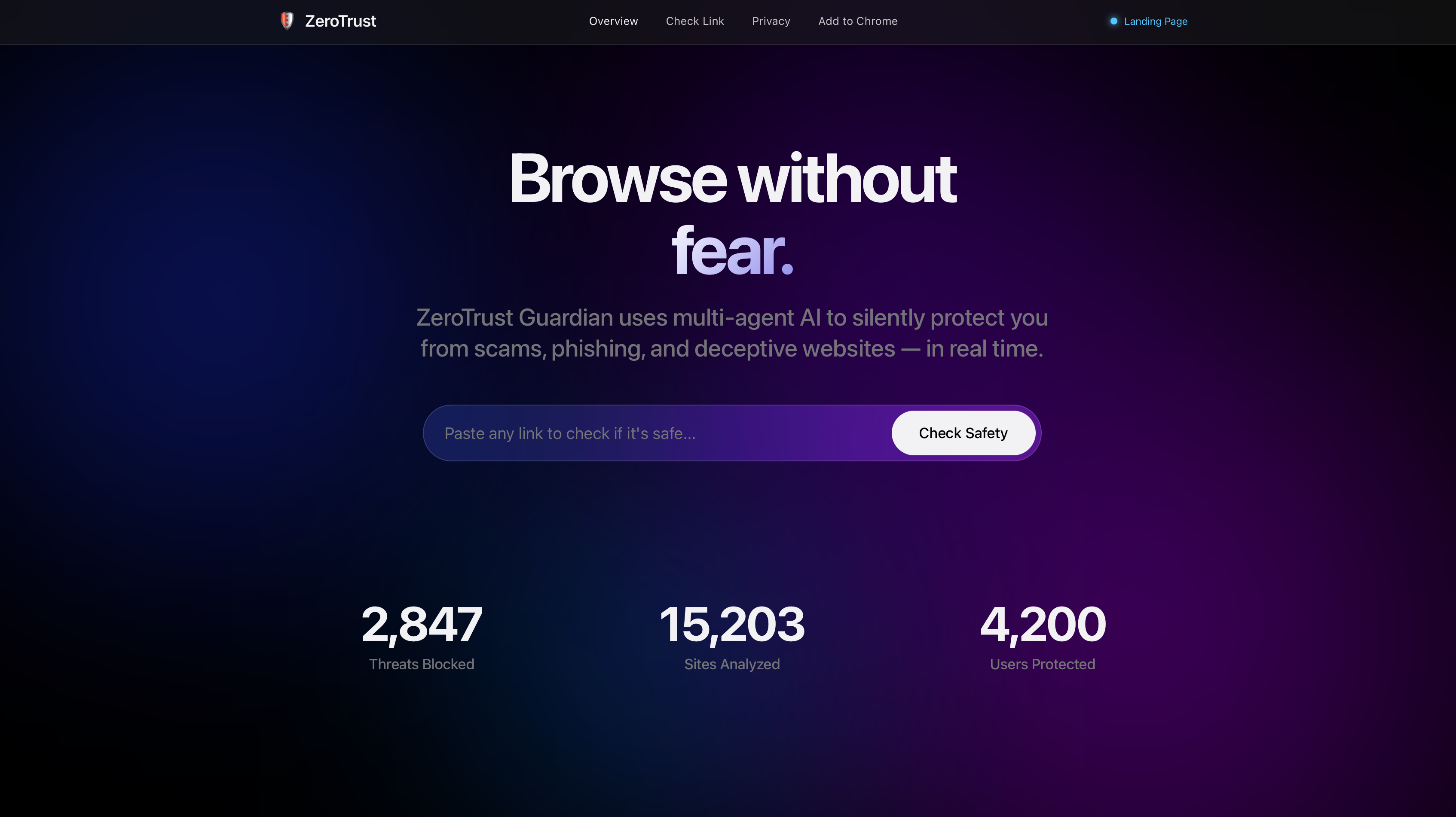 ZeroTrust Guardian Dashboard
